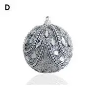 1pcs E 1-20 штук 7/8 см украшения для рождественской елки шар-Безделушка на Рождество вечерние подвесной шар, украшение, декор для рождественские украшения для дома подарок - Цвет: 1pcs E