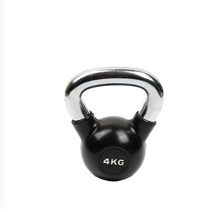 

Black kettlebell 18KG rubber-coated kettlebell home gym home