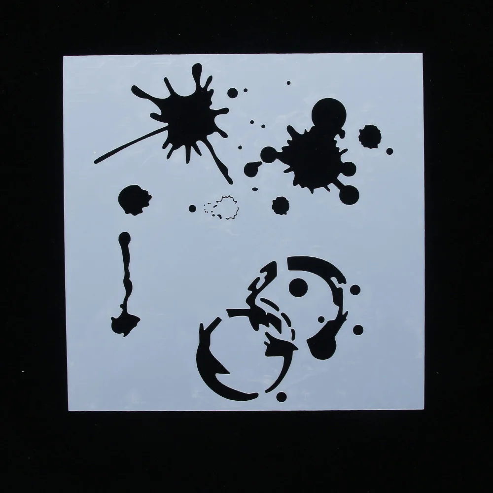 1 шт. трафарет для рисования на Рождество|Трафареты| |