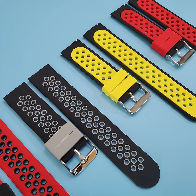 UEBN силиконовые 18 мм/20 мм/22 мм Замена дышащая повязка для Garmin Вену и активных S шаг 3