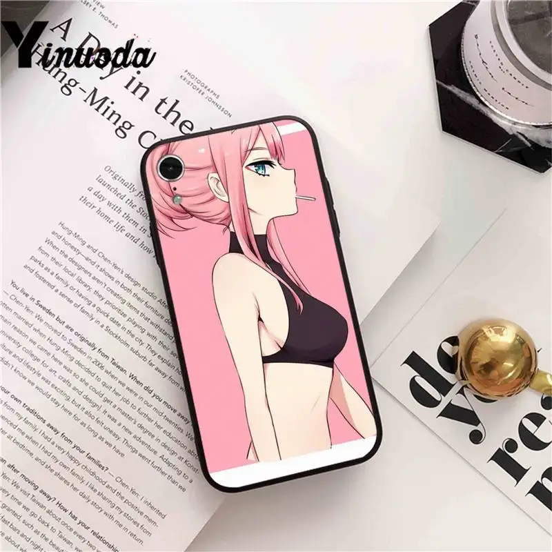

Yinuoda anime Darling in the Franxx Phone Case cover For iPhone X 8 7 6 6S Plus XS MAX 5 5S SE XR 11 12 Pro Promax coque
