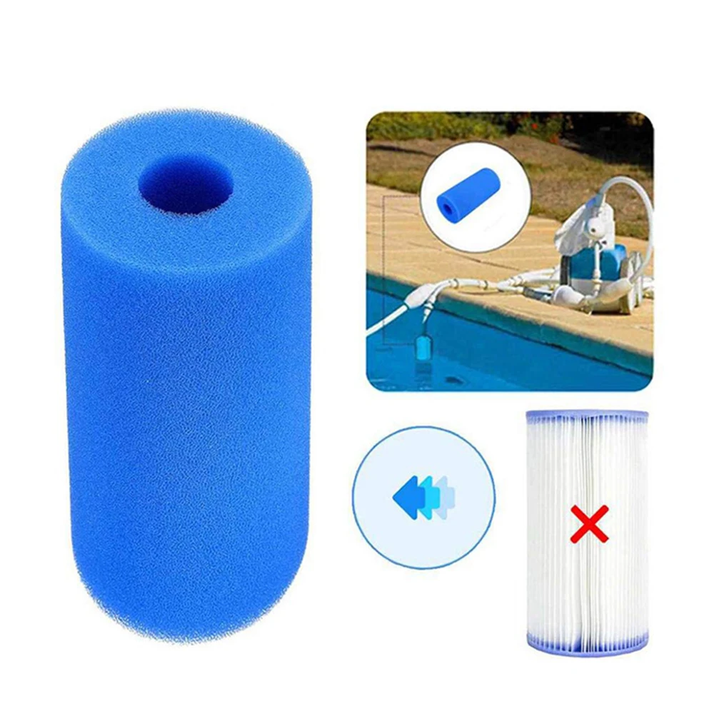 

Swimming Pool Foam Filter Sponge Blue Intex Type A Reusable Washable Aquarium Filter Pool Cleaner Accessories Cleaning Tools