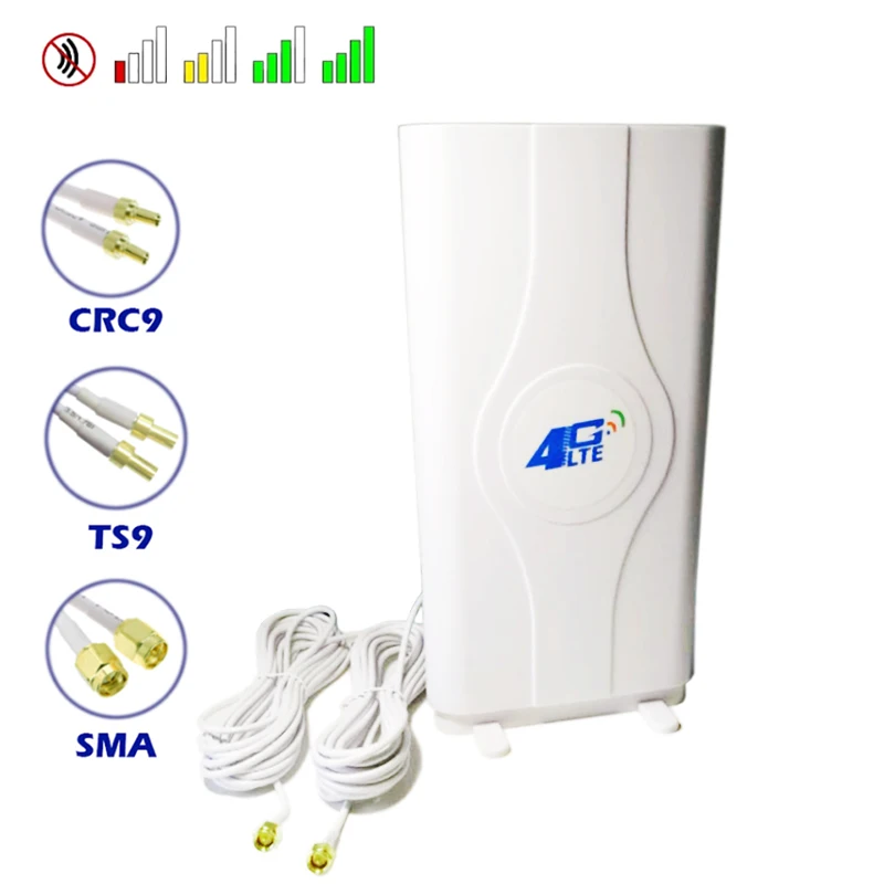 Усилитель сигнала Wi Fi 3G 4G 30 дБи MIMO Dual SMA TS9 CRC9|Антенны для связи| |