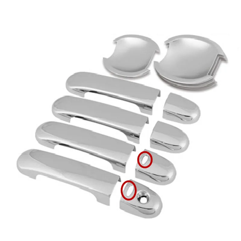 Автомобильные аксессуары хромированная крышка дверной ручки из АБС пластика +