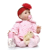 22silicone newborn doll cloth body handmade lifelike rebirth dolls toys to accompany your child