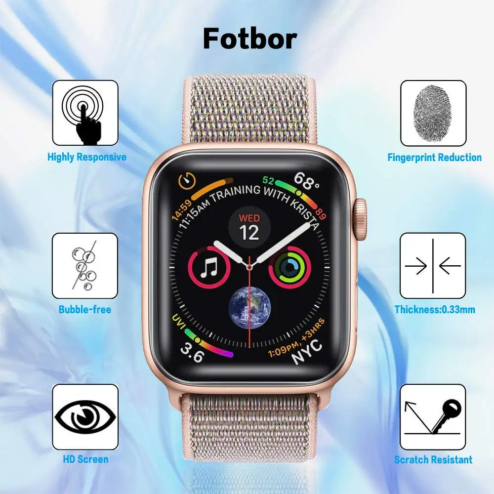 Полная защитная Гидрогелевая пленка для Apple watch защита экрана 42 мм 44 40 38 iwatch 5 4 3 2 1