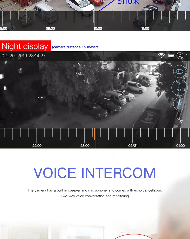 Wifi Солнечная камера 1080P IP 66 Водонепроницаемая беспроводная ip-камера ночного видения с датчиком движения двухсторонняя аудио уличная камера Веб-камера