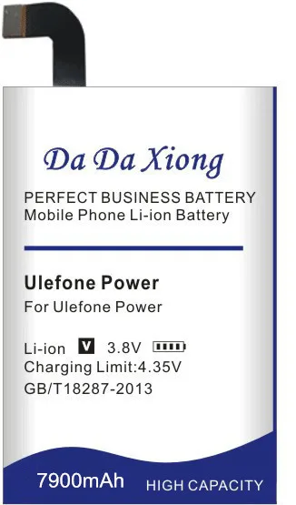 Бесплатная доставка аккумулятор Ulefone 7900 мАч для DOOGEE T6 Pro Homt Oukitel K6000 / 5 дюйма 4G LTE |