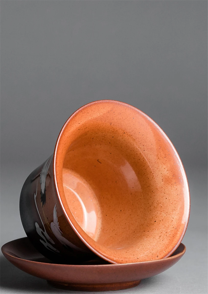 Эмаль Gaiwan разрисованная вручную керамика пиалы для чая чайный набор кунг-фу фарфор Чайный набор из чайная чашка в китайском стиле Чай Услуги