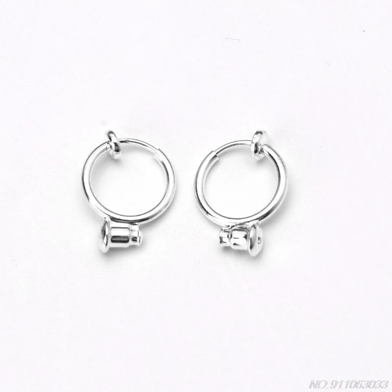 

1 Pair Clip On Hoop Earring Converters No-pierced Turn Any Stud Into A Clip-On D07 20 Dropshipping