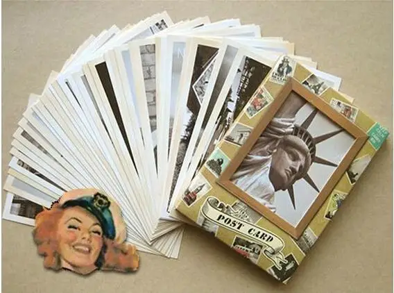 

32 шт./компл. Новый Винтажный архитектурный пейзаж дорожный Набор открыток поздравительная Подарочная открытка