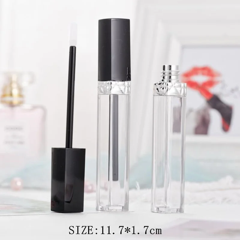 1 шт. 8 мл пластиковая пустая бутылка Круглый Блеск для губ трубка глазурь Сделай
