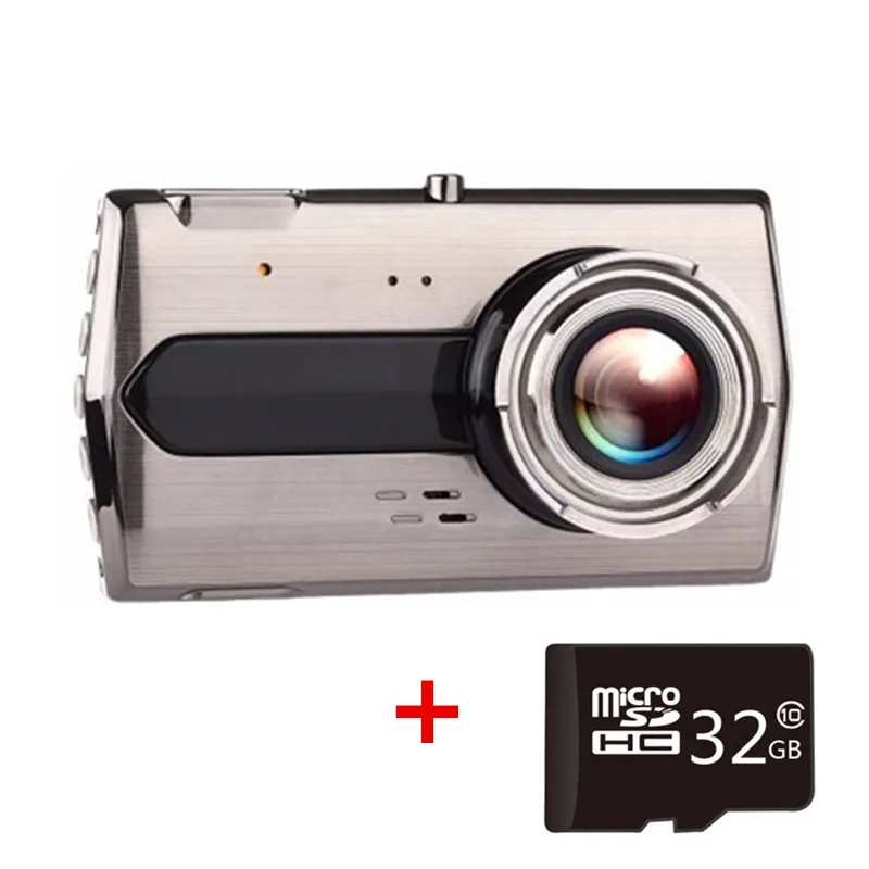 Dash камера Full HD 1080P " ips Автомобильный видеорегистратор с двойным объективом видеорегистратор Передний+ задний видеорегистратор ночного видения g-сенсор монитор парковки HDMI