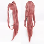 Doki Literature Club! Парики для косплея DDLC Monika длиной 100 см, термостойкие синтетические волосы, парик + шапочка для парика