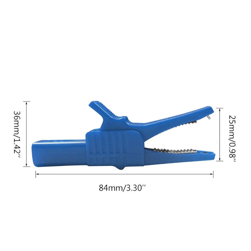 

Зажимы типа «крокодил» для тестового зонда 4 мм с банановым штекером, 5 шт., 5 цветов, 32 А, 1000 в