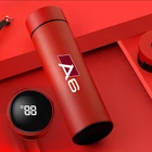 Для Audi A1 A3 A4 A5 A6 A7 A8 Q3 Q5 Q7 Q8 Tt автомобильные аксессуары дисплей вакуумные фляжки дорожная кружка для супа кофе термос бутылка для воды