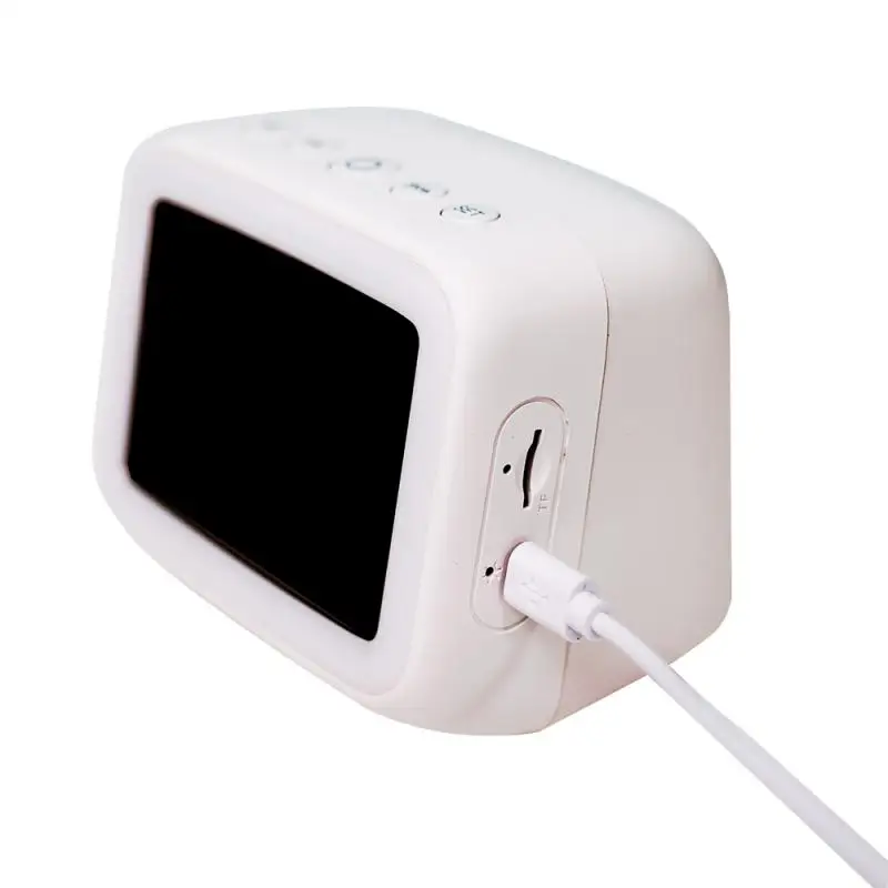 Зеркальные часы с ночным освесветильник карта FM Bluetooth Колонка подарок