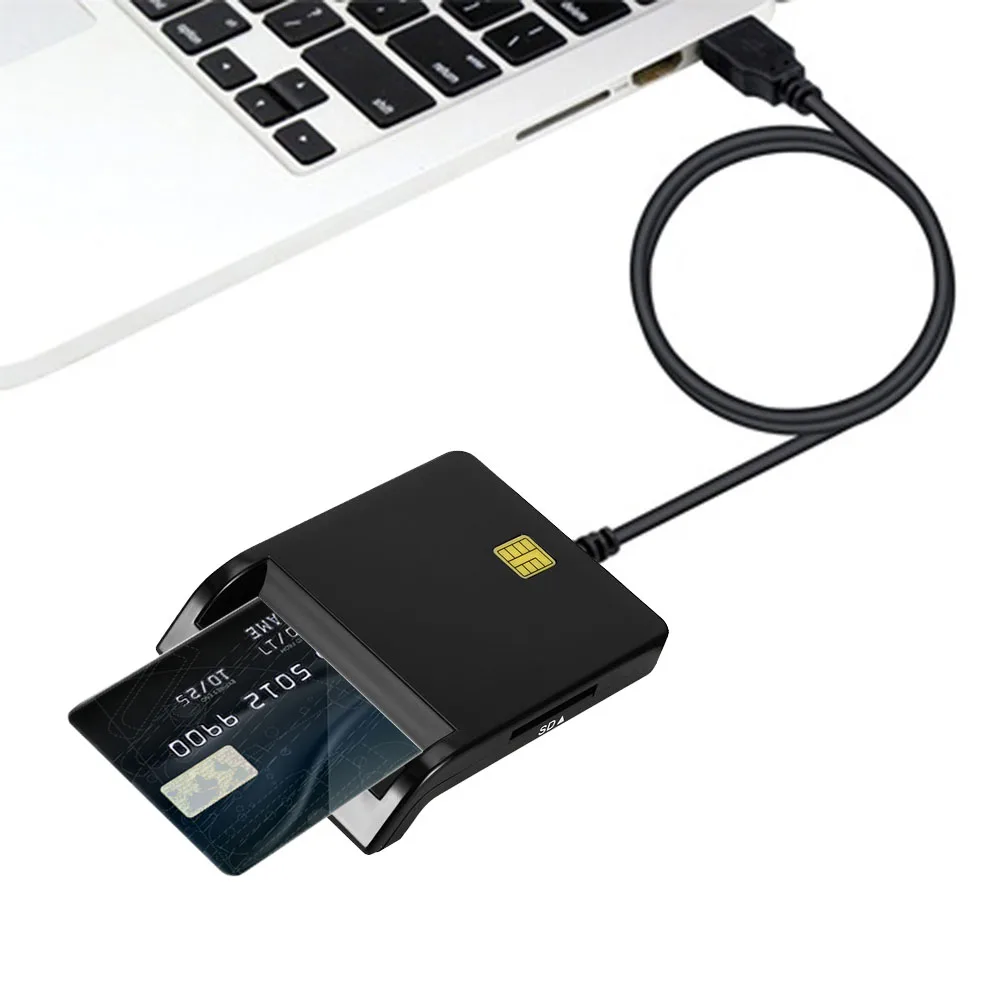 608 смарт кардридер для банковских карт IC ID SIM TF Win 10 8 7| |