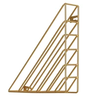 modern simple nordic style wall mounted book shelfwall hanging wrought iron triangle storage rack floating book display rack