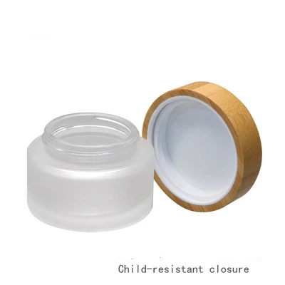 CBD пеньковая банка для ухода за кожей 30 г матовая стеклянная баночка