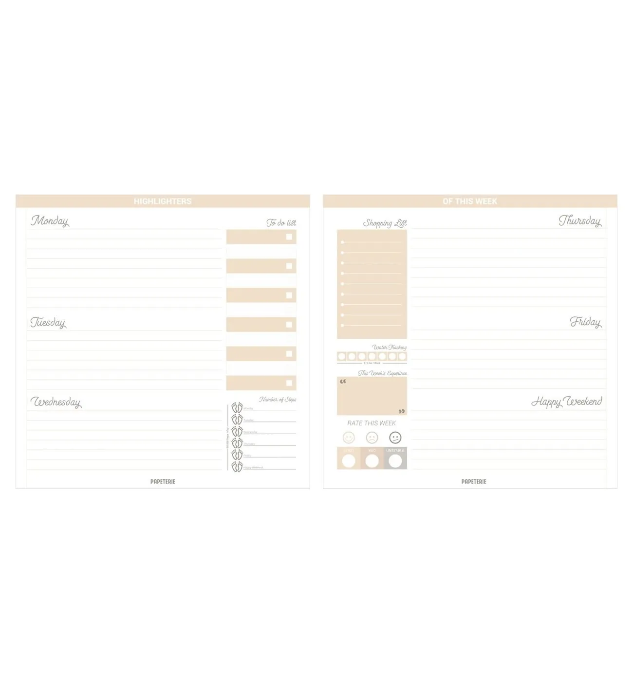 Папье планировщик темно-зеленый 2 шт.! (недатированный органайзер) | Канцтовары