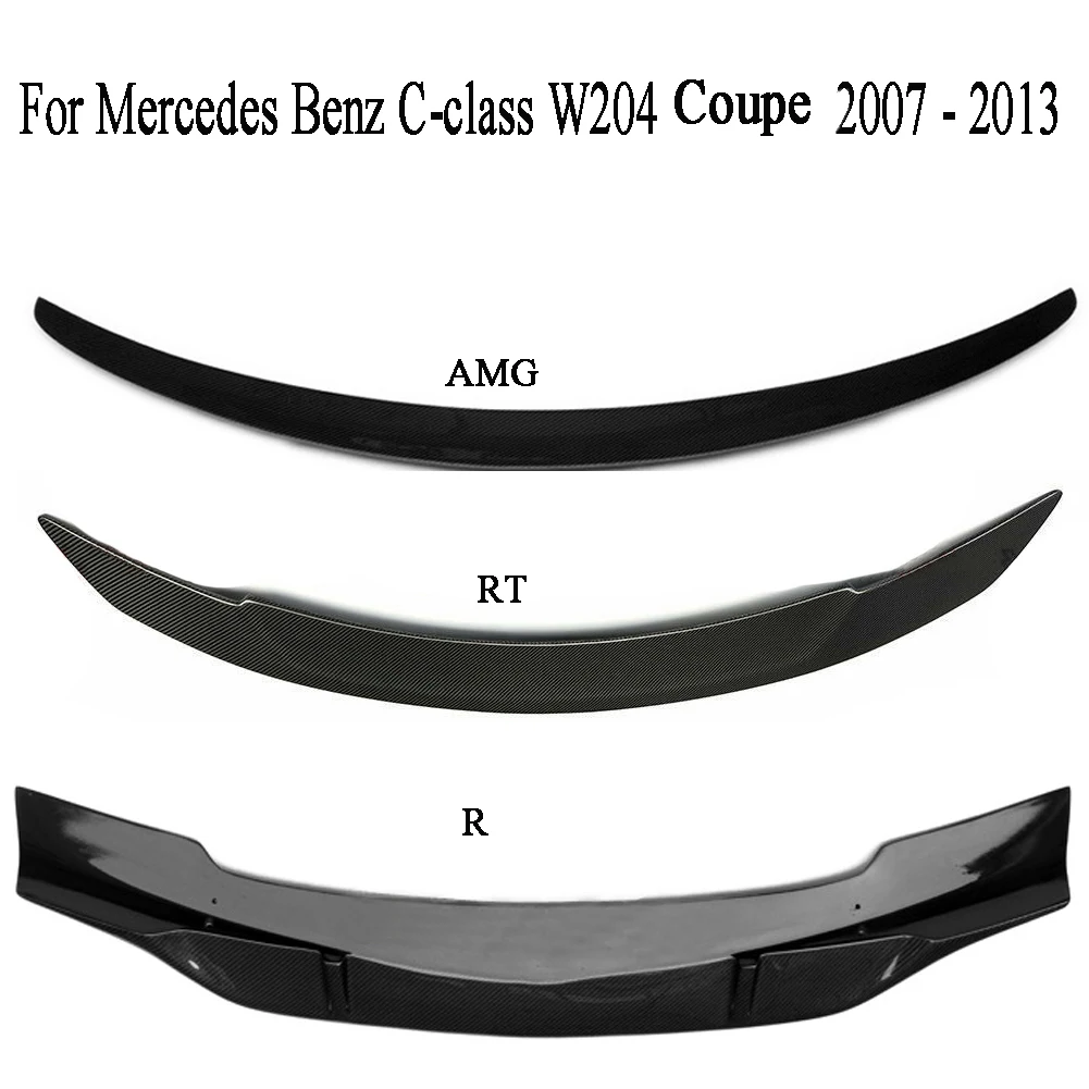 Задний спойлер из углеродного волокна для Mercedes Benz C class W204 Coupe 2007 2008 2009 2010 2011 2012 2013 R