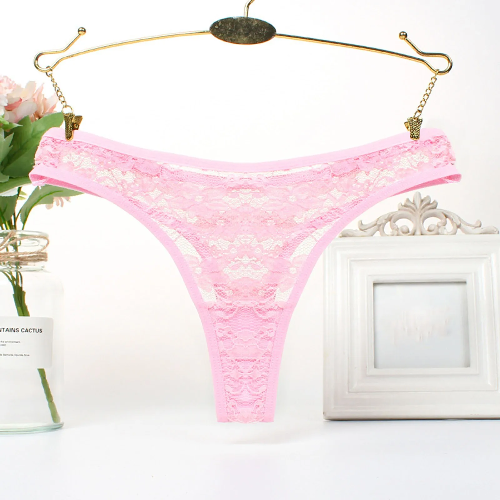 Трусики женские кружевные с низкой посадкой дамские стринги | Женская одежда