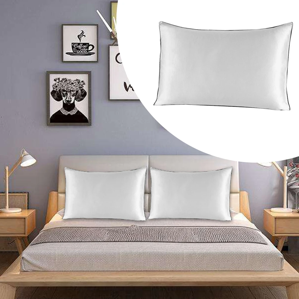 Наволочка для подушки из натурального шелка 74x48 см | Дом и сад