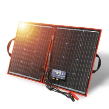 Dokio 18V 100w Solar Panel Flexible Foldble Solar Charge mobile phone usb Charge 12V Outdoor Solar Panels For camping/Boats/Home