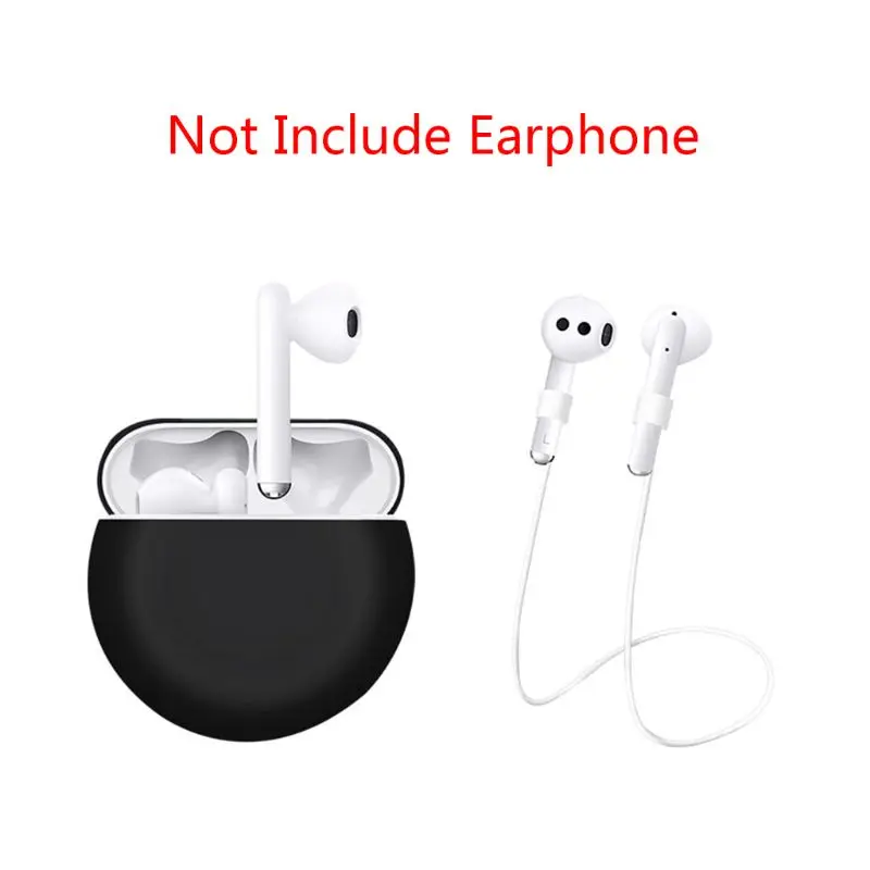 

1Set Silicone Anti-slip Cover Protective Case with Anti-lost Rope for FreeBuds 3