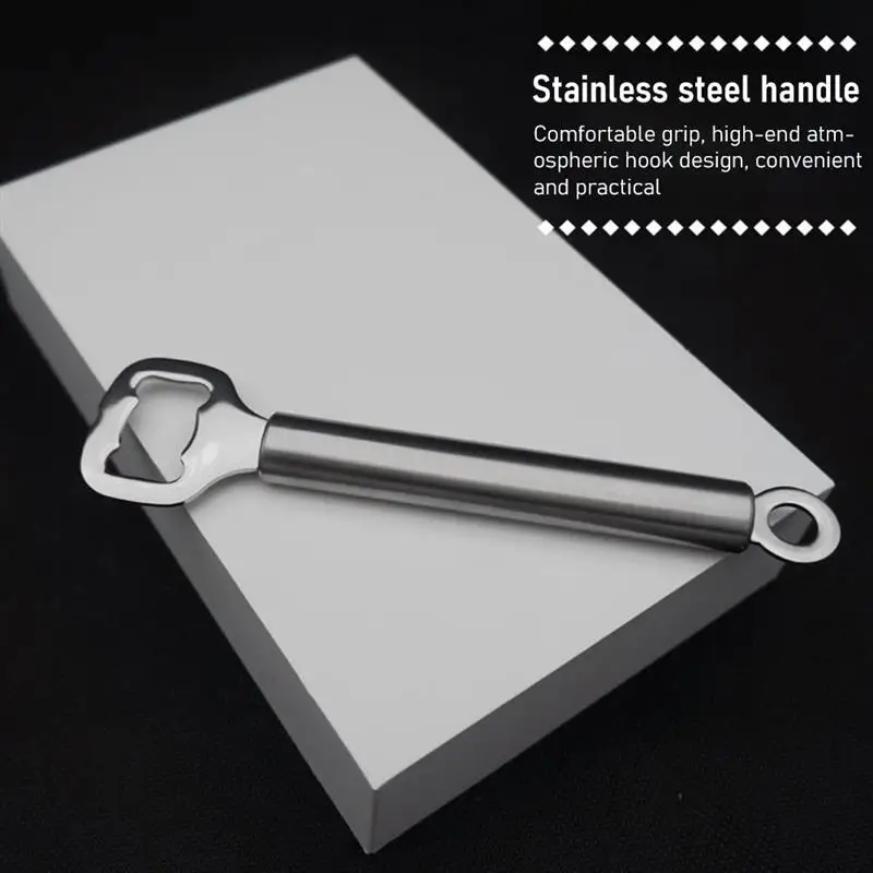 

Bottle Opener Stainless Steel Beer Bottle Opener for Home Kitchen Restaurants Bars friendly design thats easy to work with.
