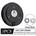 5 шт.лот Gdstime 12V 100 мм 100 мм x 25 мм Новый электрического циркуляционного центробежного водяного насоса Turbo Вентилятор Cooler 10 см 10025B двойной шариковый подшипник очиститель воздуха центробежный воздухонагнетатель широкого спектра применения