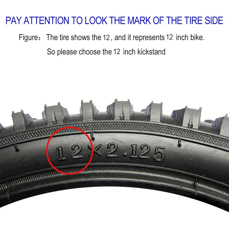 Детская односторонняя Подножка для велосипеда складной детский 12 дюймов