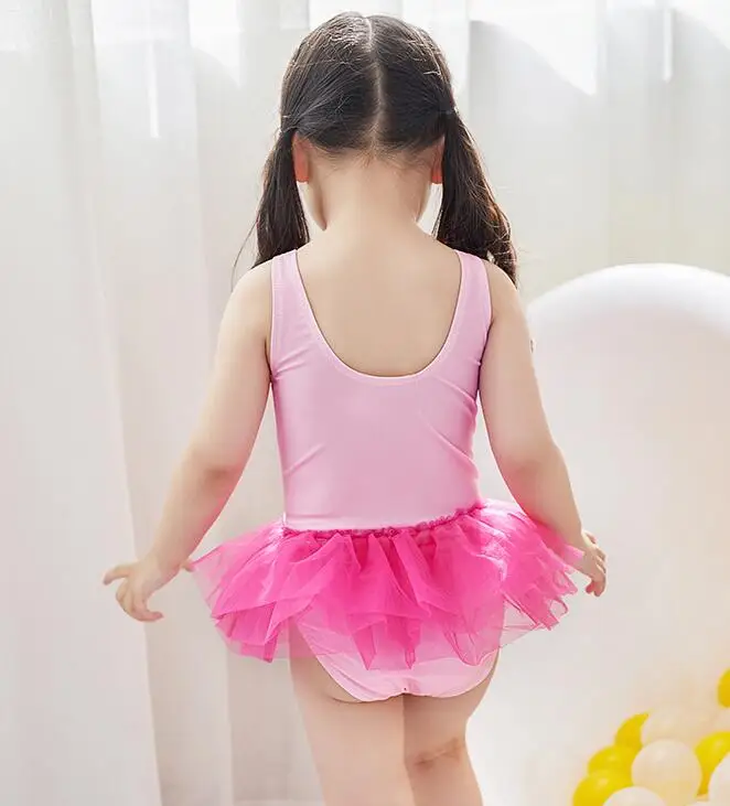 Милое детское бикини для маленьких девочек кружевной купальник из тюля без