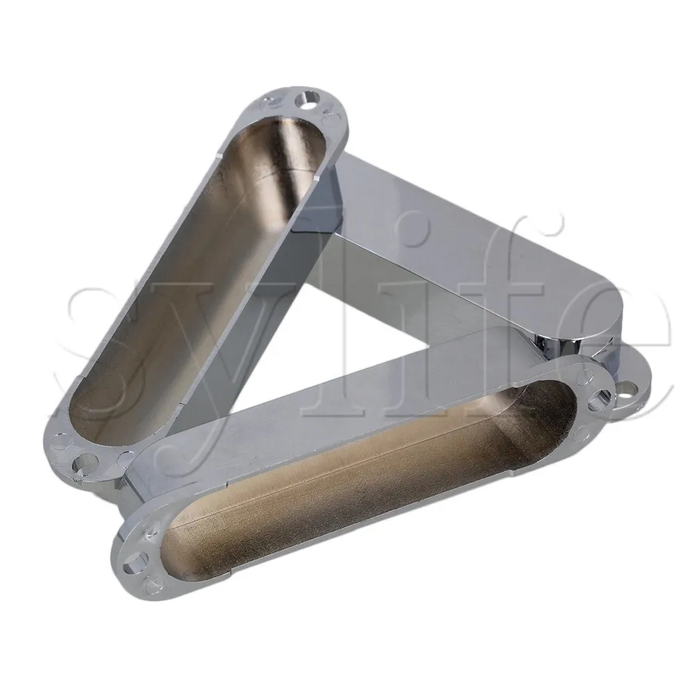 Серебряная пластиковая крышка пикапа без отверстия для электрогитары упаковка