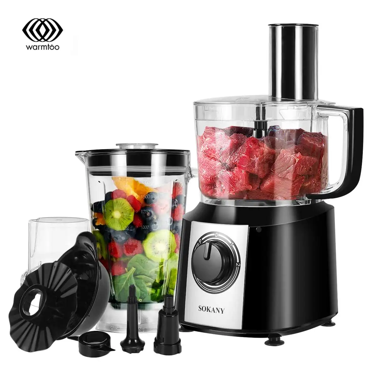

13 In 1 240V Meat Grinders food mixer juicer 2+P speed Electric Chopper automatic Mincing Slicer kitchen food processor Machine