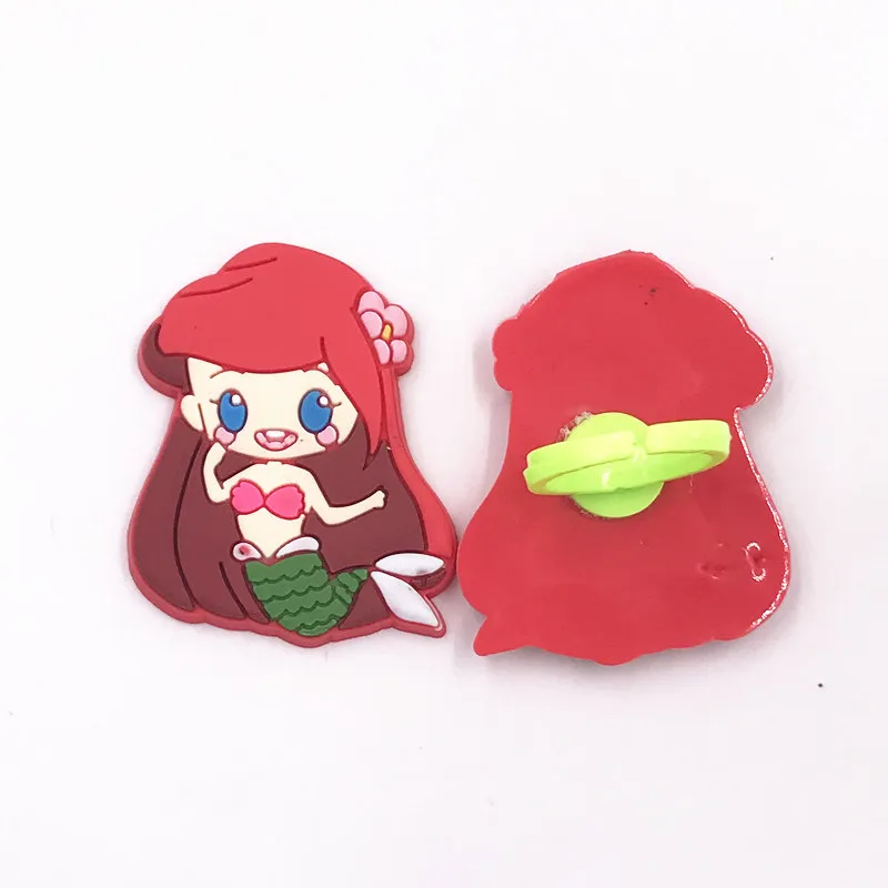 8 шт./лот принцесса Эльза Белоснежка Ариэль ПВХ кольца на палец модные ювелирные