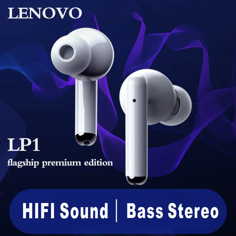 Оригинальная Беспроводная bluetooth гарнитура Lenovo LP1 высшего качества с низкой