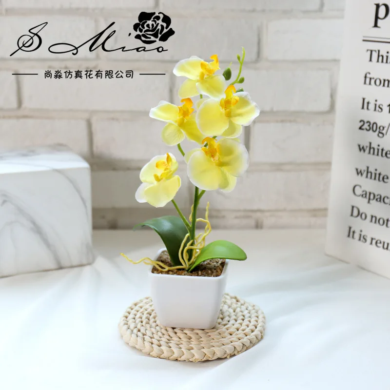 5 головок Бабочка Орхидея искусственный цветок декор для спальни искусственные