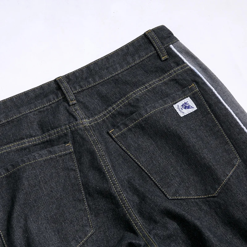 

Autumn Pop Jeans Men Large Size Straight Slim Casual Pants Men Cotton Fashion Loose Micro-elastic Jeans Size M-5XL