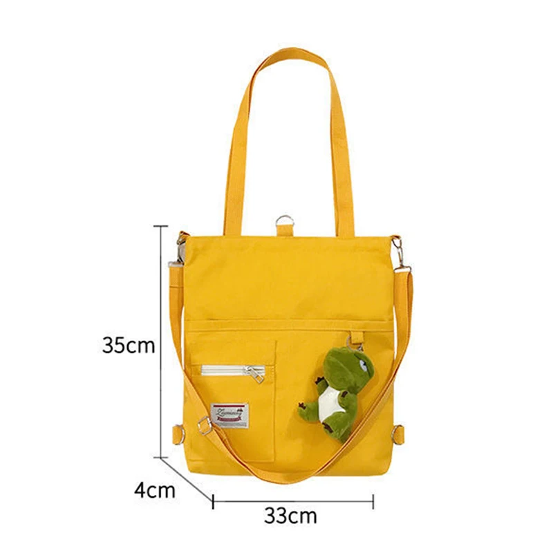 

Hot Selling Crossbody Bag Women Canvas Shoulder Bags With Dinosaur Doll Charm Messenger Bag Ladies Lovely Phone Bag