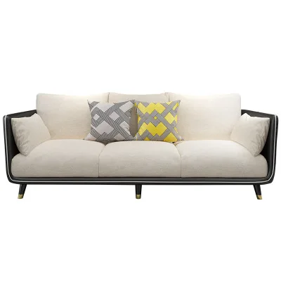 Фабричная продажа прочный деревянный тканевый диван в скандинавском стиле