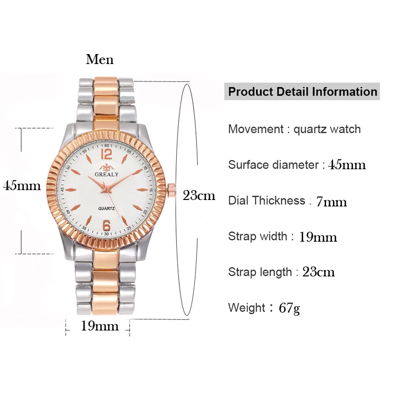 Новинка часы со стальным ремешком пара повседневные простые модные