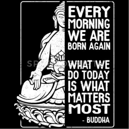 

Buddha What We Do Today Quote Unisex Hoodie