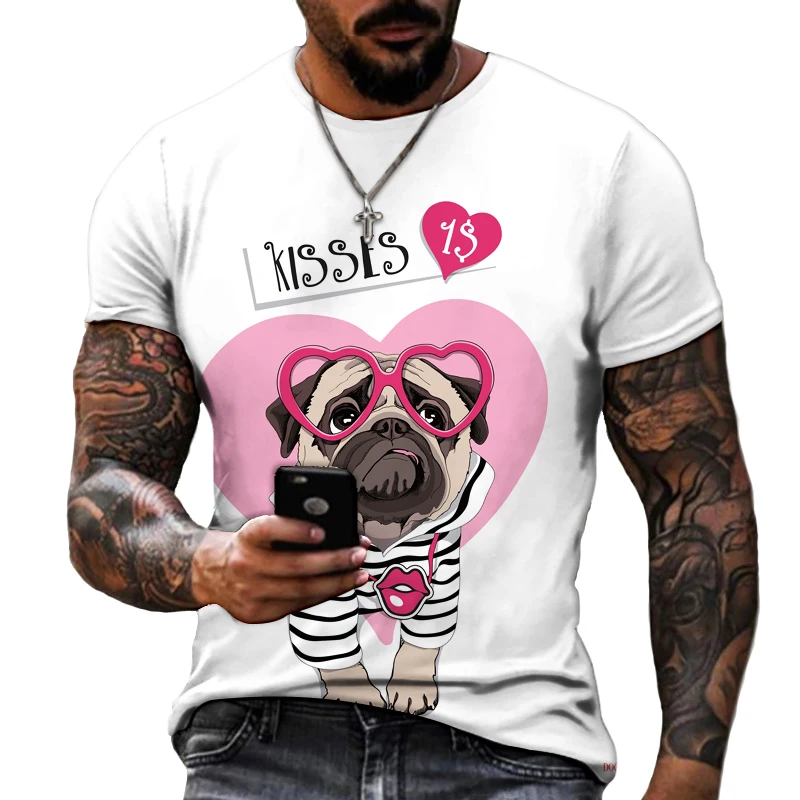 Новинка лета 2022 мужская куртка с мультяшными животными собаками футболка на