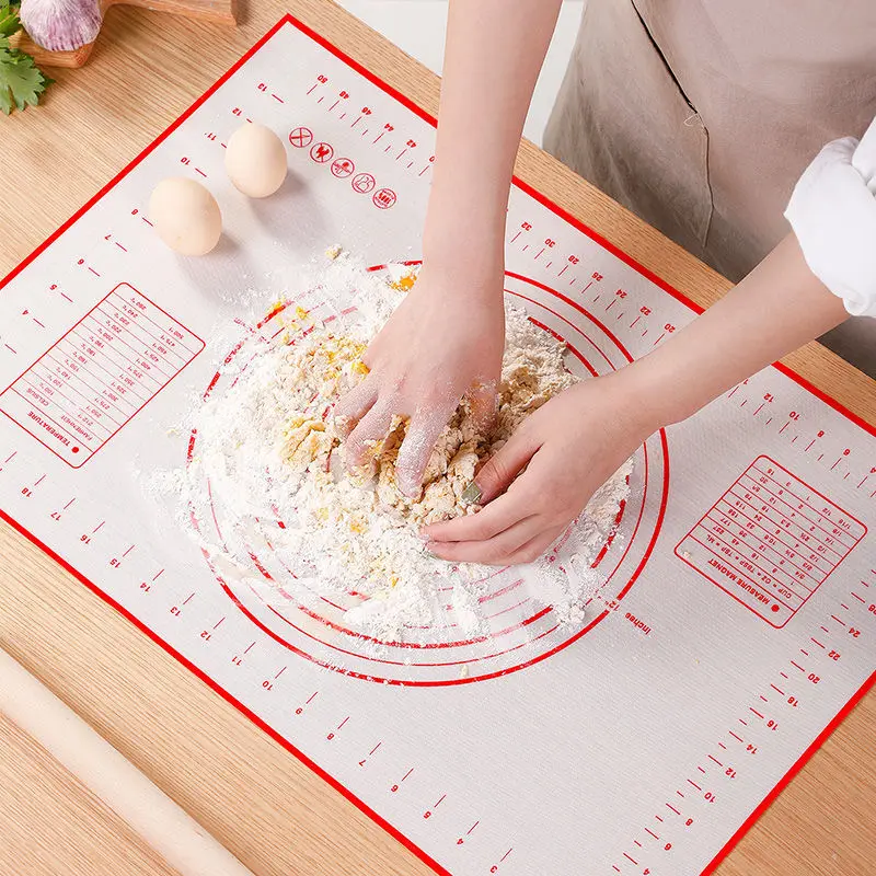 

6 Size Silicone Baking Mat Reusable Rolling Dough Pizza Desserts Pastry Tools Non-stick Kneading Pad Kitchen Accessorie