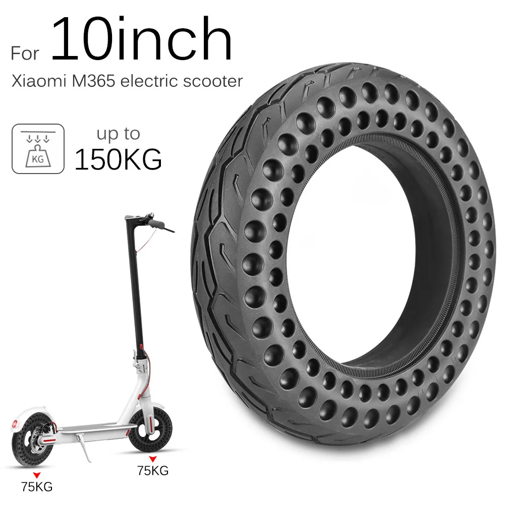 

10inch Durable Tire For Xiaomi Mijia M365 MI Scooter Tyre Solid Hole Tires Shock Absorber Non-Pneumatic Rubber Tyres Wheel