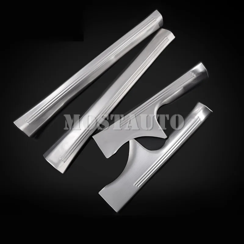 Для Benz C Class W205 нержавеющая внутри порогов плиты 2014-2017 4 шт. автомобильные