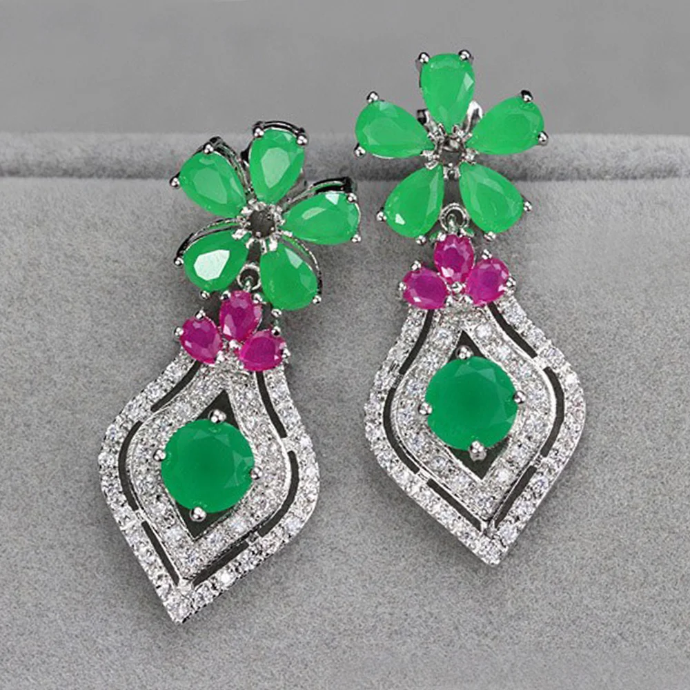 ThreeGraces элегантные африканские серьги подвески в виде цветка ананаса натуральный