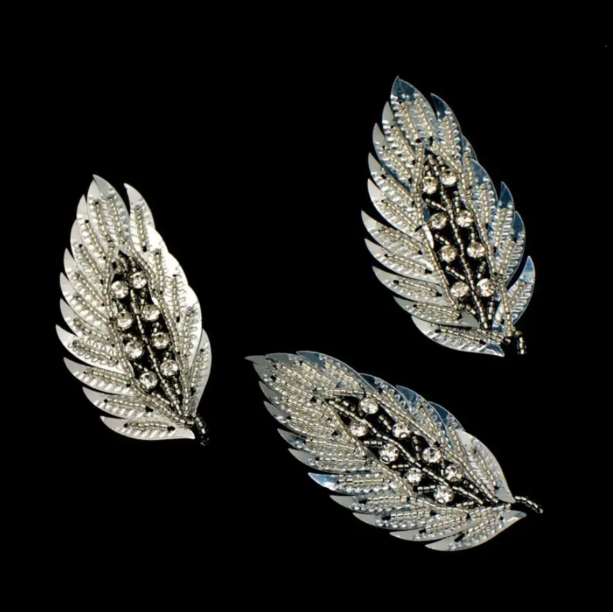 Ручная работа украшенные бисером блестками перьями аксессуары для одежды сумки